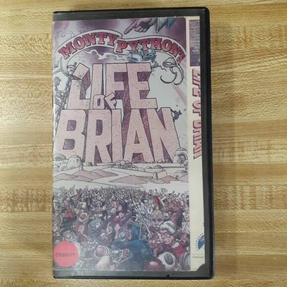 Monty Python Life of Brian 1979 VHS Clamshell Rental Terry Jones Cult Comedy - Picture 1 of 6